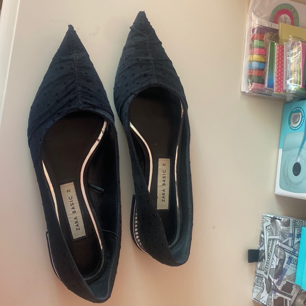 Black flats.